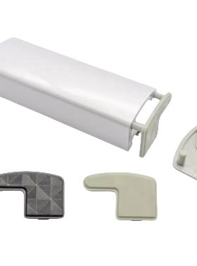 黑色灰色拉手端盖AOB05-2436型材任一长度订制拉手ARC51-2436-L/R