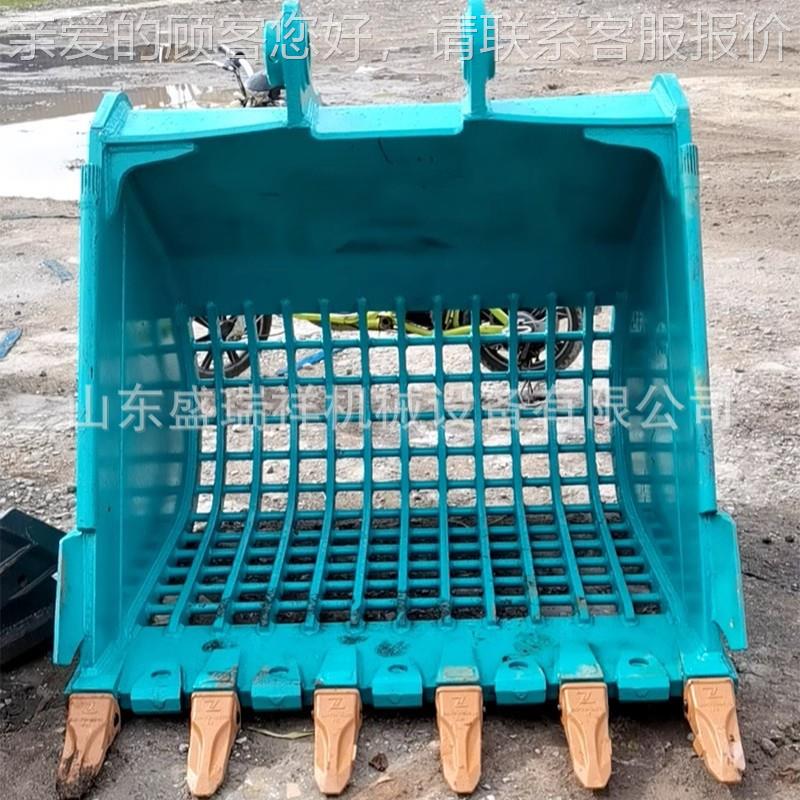 挖斗挖掘机EYC挖机方特殊斗水沟筛斗网格斗岩斗土斗加强锰石钢矿