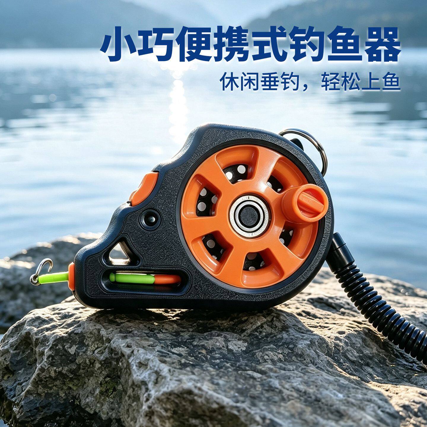 口袋迷你无杆钓鱼套装