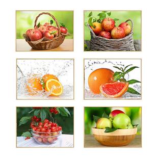 水果装饰画餐厅挂画现代简约单幅小清新田园风格壁画饭厅艺术墙画