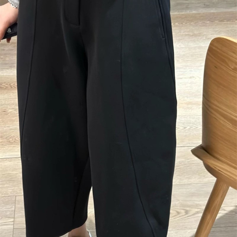 续加XUJIA 时尚女装九分裤2025春季直筒裤新款百搭宽松奶奶裤女裤