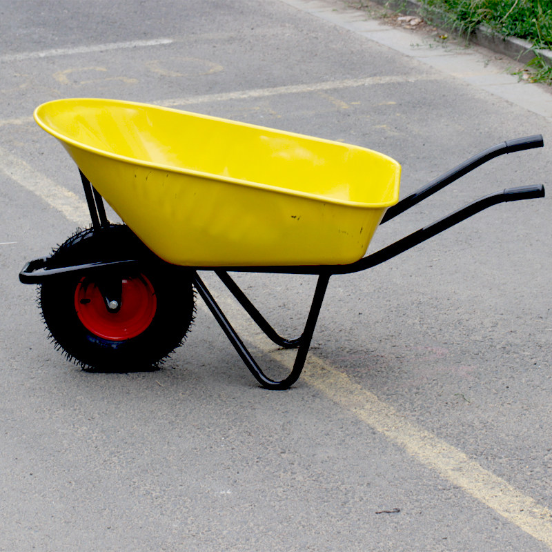 农用独轮小推车单轮货车推沙泥土花园垃圾建筑工地手推车工具包邮