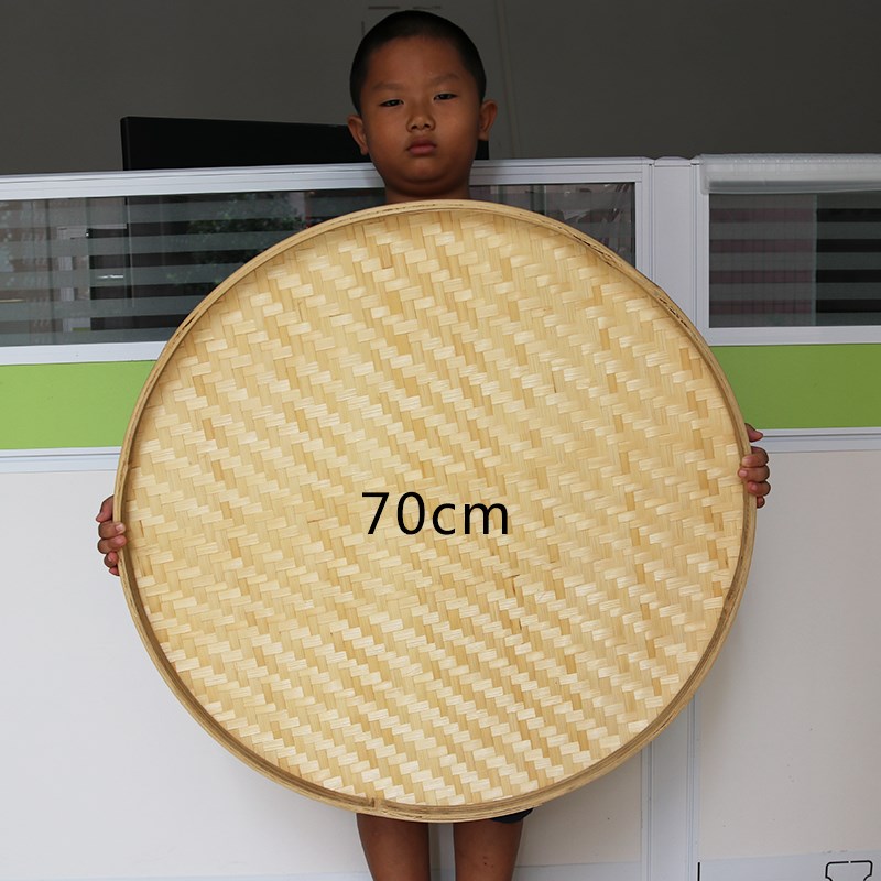 农庄装修吊顶竹簸箕装饰幼儿园绘画舞蹈表演道具竹匾家用晾晒鱼生