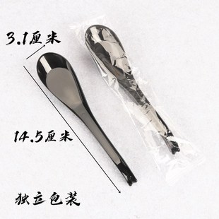塑料勺子叉子一次性餐具西餐勺外卖打包汤勺单独包装加厚饭勺调羹