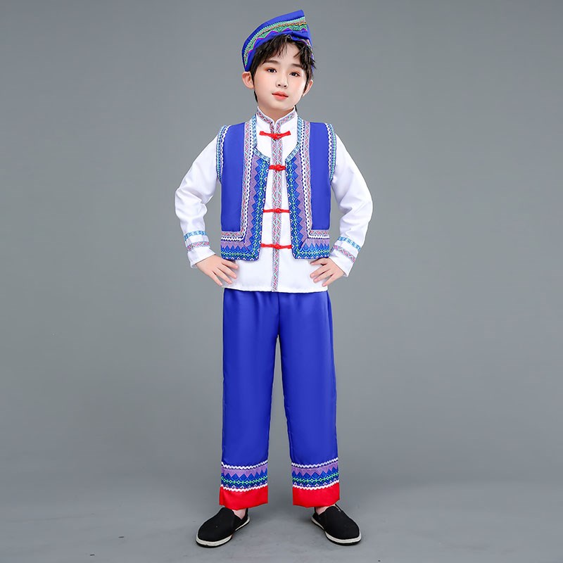 56个儿童少数民族服装男女童壮族彝族苗族瑶族黎族侗族土家演出服