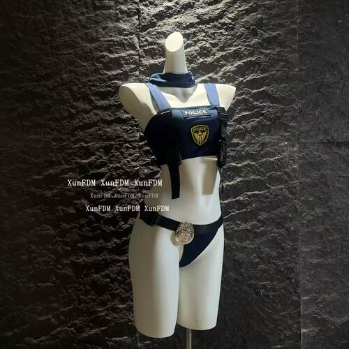 性感纯欲甜辣分体女警套装