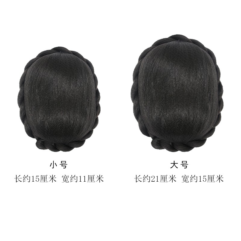 古装汉服假发唐风全发丝后脑勺手残党可揉捏包发cos诃子裙造型