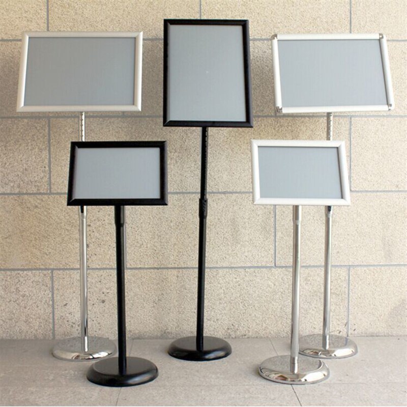 不锈钢a4立牌展示牌指示牌落地立式广告牌水牌展示架a3酒店导向牌