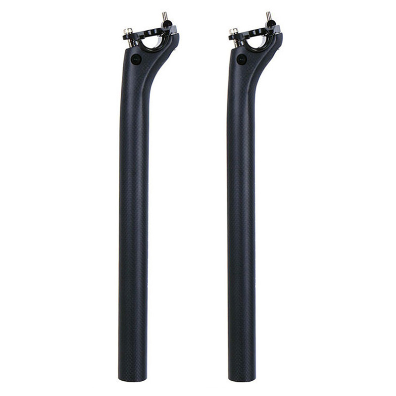 无标全碳纤维山地公路自行车后飘3K坐管座管坐杆Z消光/亮光