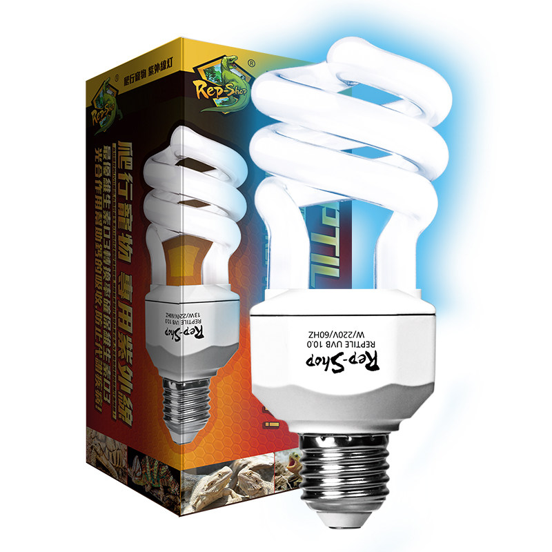 爬虫乌龟UVB补钙晒背灯节能u陆龟蜥蜴饲养箱全光谱太阳灯10.0 5.0