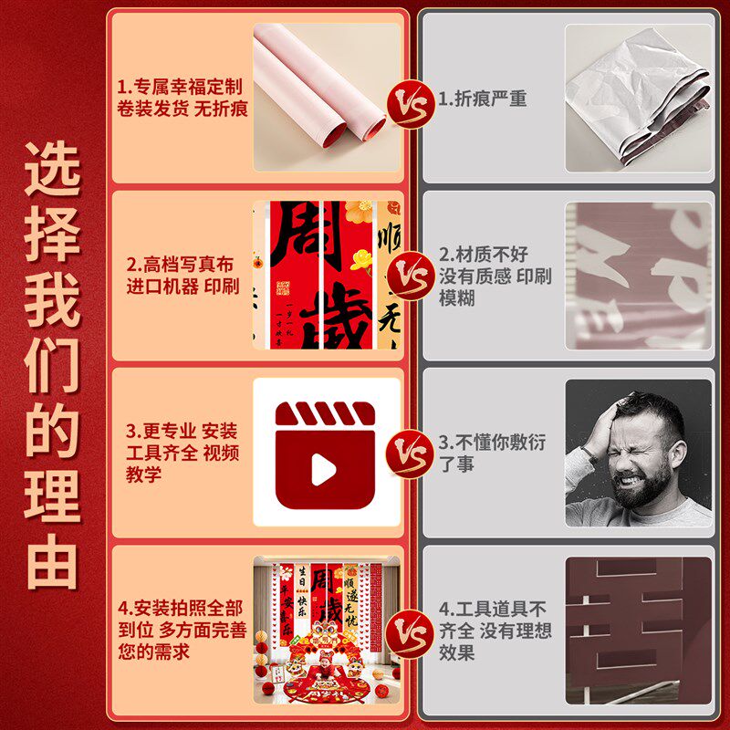 蛇宝宝周岁生日场景布置r装饰氛围挂布道具帆布条背景墙抓周用品