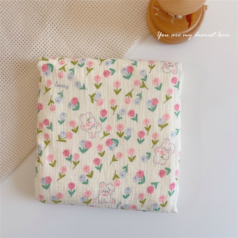 婴儿安抚豆豆毯新生儿纯棉纱布盖毯宝宝洗澡P包被浴巾儿童午睡毯