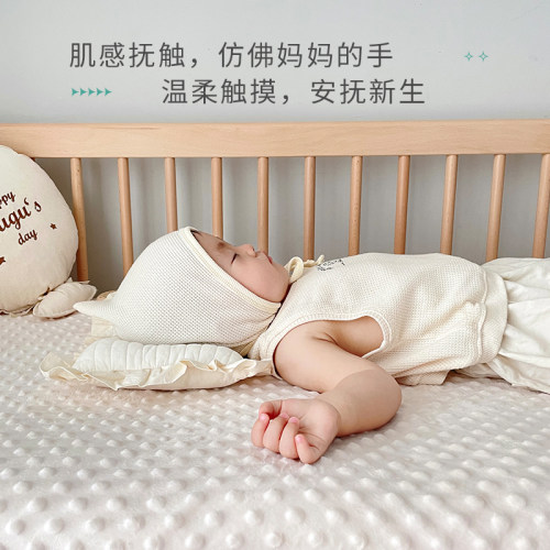 婴儿床笠豆豆绒秋冬加厚床单宝宝a类儿童拼接床可定Z制床罩垫套