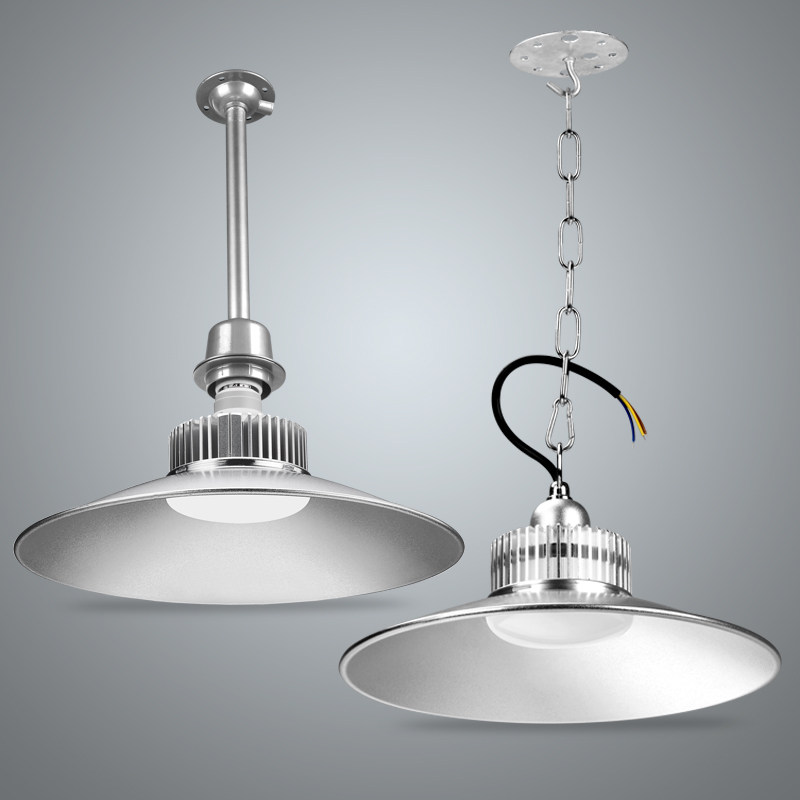 鳍片led工矿灯10n0w工业厂房工厂灯车间吊灯灯罩店铺商用照明灯