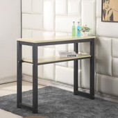 靠墙吧台桌高桌子双层桌长条桌简易吧台家用O小餐厅长方形高脚桌