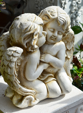 天使摆件罗马柱i欧式花园阳台摆设客厅桌面书房装饰品婚礼摄影道