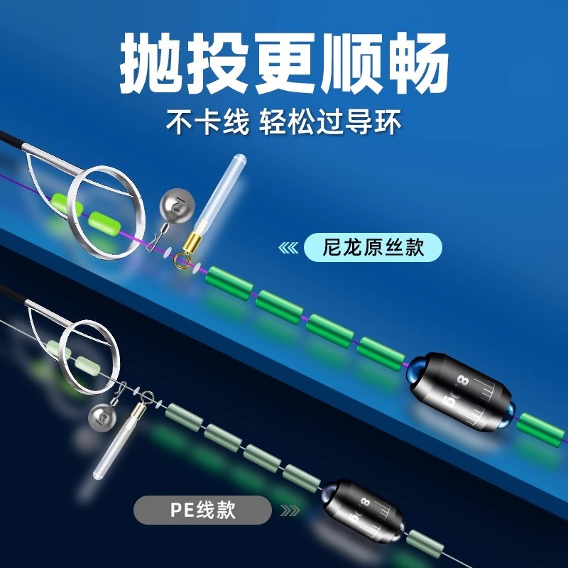 自动找底路滑线组成品主线免调漂海F竿矶钓远投路亚鱼线套装全套