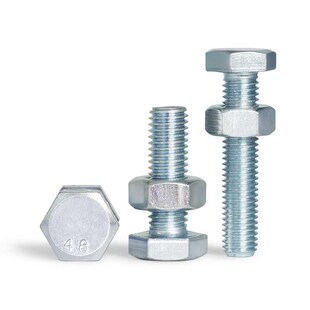 4.8级碳钢镀锌外六角螺丝螺栓螺母组合套装 6M8M10MM12M14M16M18M2