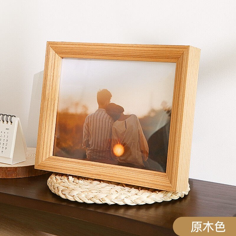 悠乐美欧式实木相框摆台照片墙相片框挂墙裱装P洗照片装饰摆件照