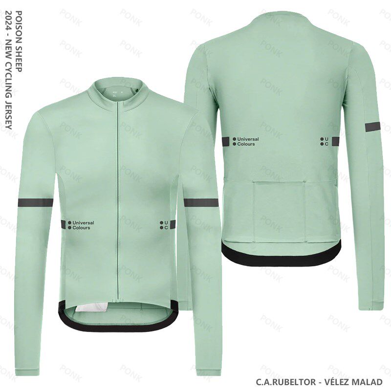 UC春秋骑行服套装长袖高弹上衣A排汗男女公路自行车速干透气定制