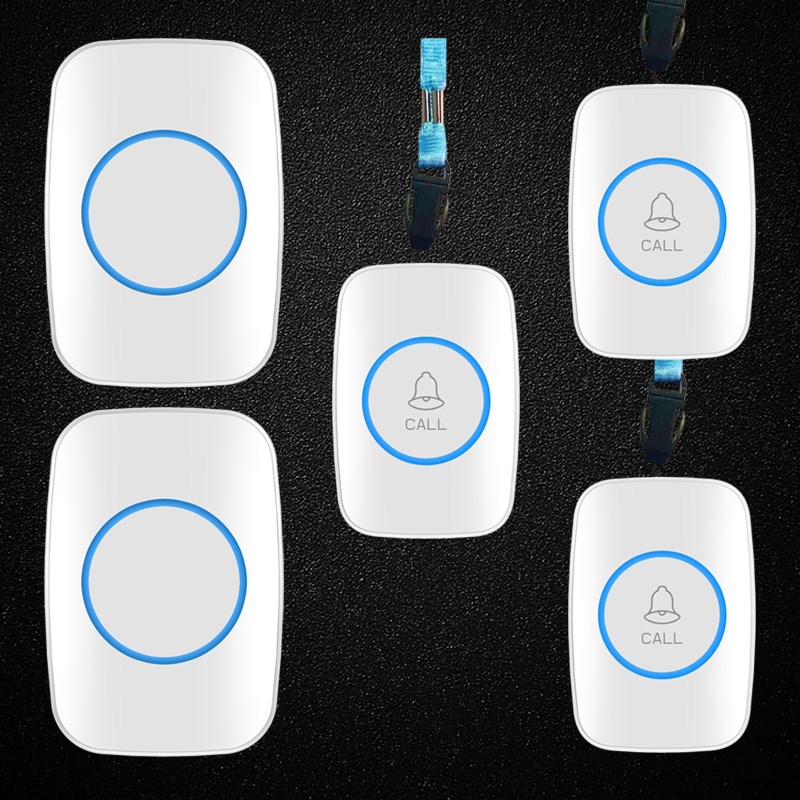 三拖二老人呼叫器家用病人老年人床头叫铃一键呼T唤门铃无线按铃