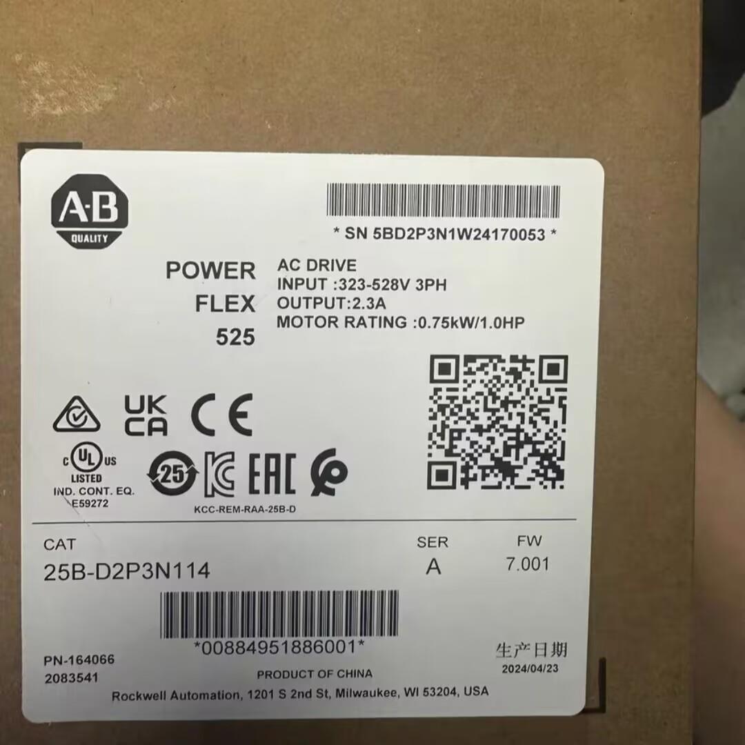 罗克韦尔变频器22B-D012N104/22B-A2P3N114/25B-D1P4N104全新原装