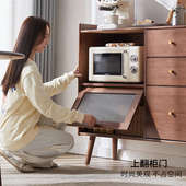 实木餐边柜现代简约多功能置物柜厨房橱柜碗柜客厅酒柜家用