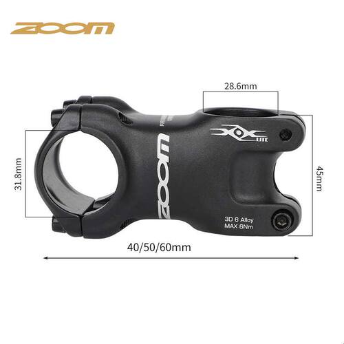 ZOOM信隆自行车短把立山地公路车40/50/60MM超轻龙头立管改装把组