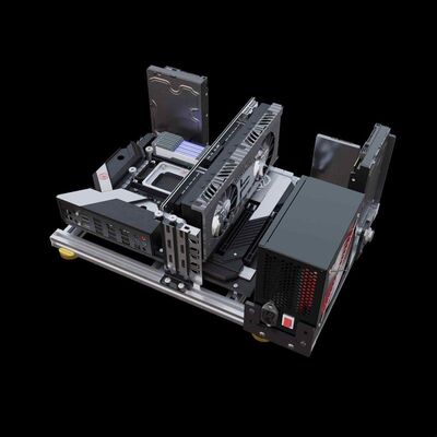 铝合金 开放式电脑机箱 支持ITX迷你主板 支持双路 X79 X99 水冷