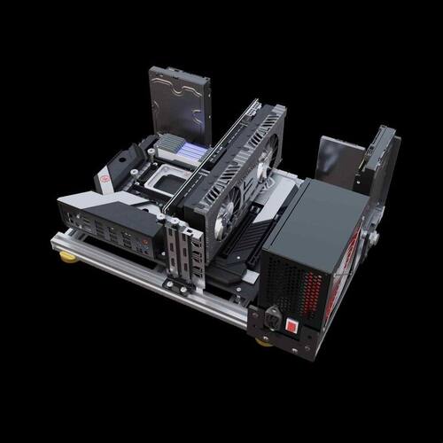 铝合金 开放式电脑机箱 支持ITX迷你主板 支持双路 X79 X99 水冷