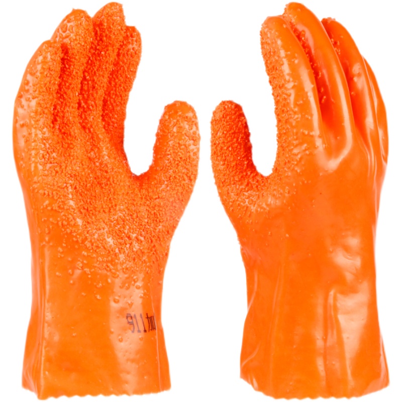 东兴威士邦911浸塑止滑手套防滑耐酸碱防水橡胶涂胶加厚分指劳保