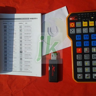 雕刻机伟宏控制卡配套手柄新款无线遥控器WHB02数控系统用遥控器