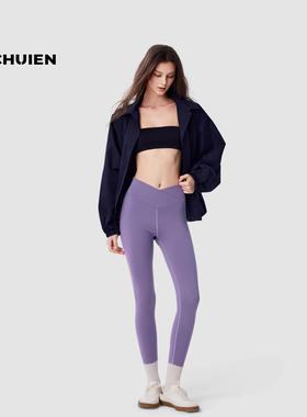 ZCHUIEN瑜伽裤女户外跑步健身长裤高腰提臀收腹速干普拉提训练服