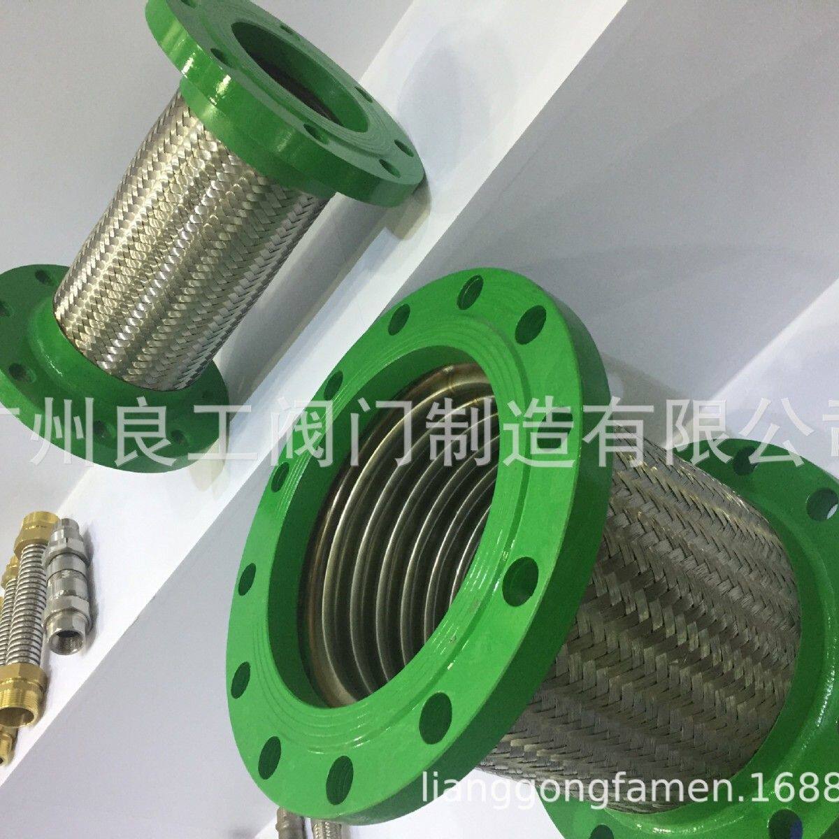 304不锈钢耐高温金属软管 防爆金属波纹软管 法兰式金属编织软管