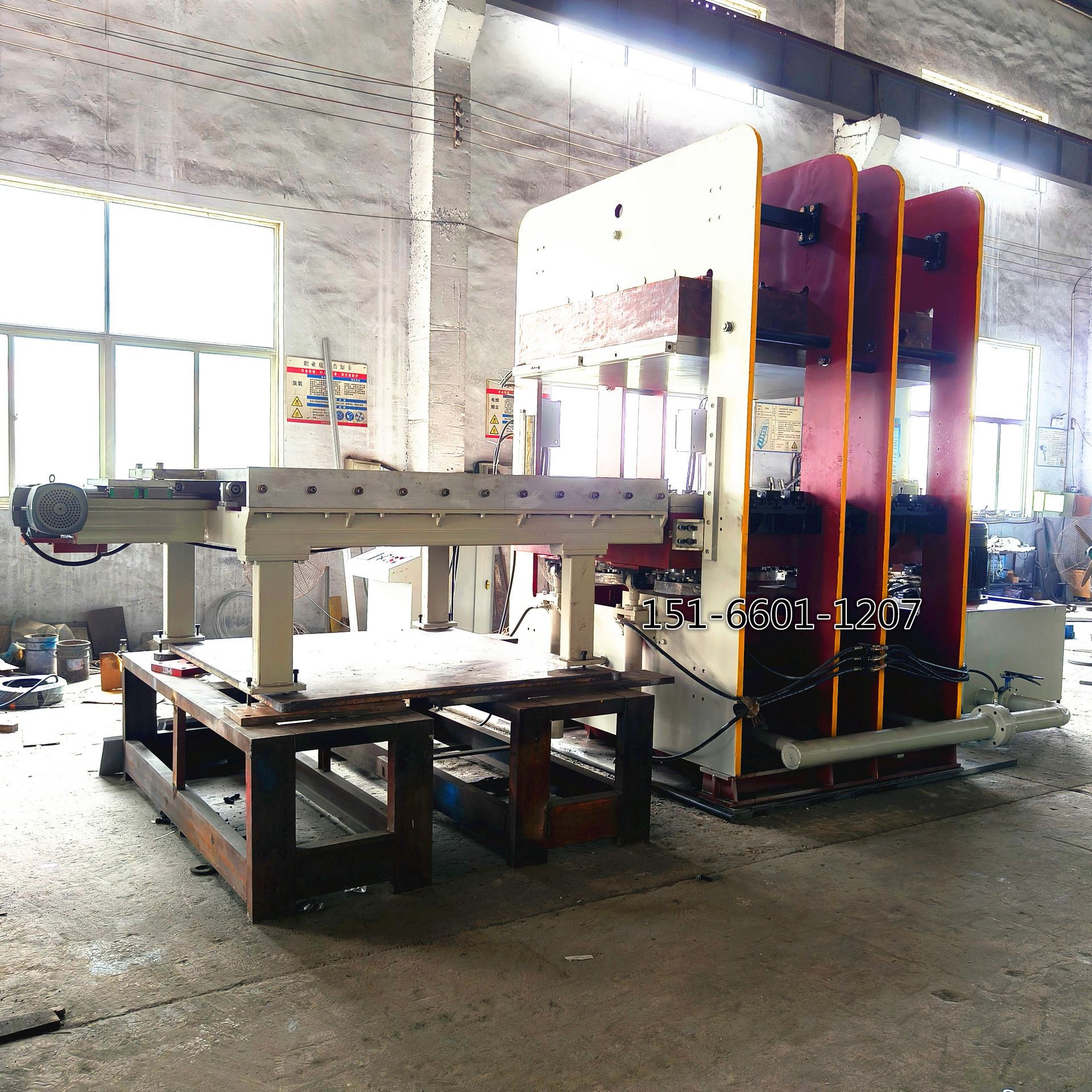 1500t碳纤维船桨热压成型机 框式自动进出模硫化机橡胶成型机
