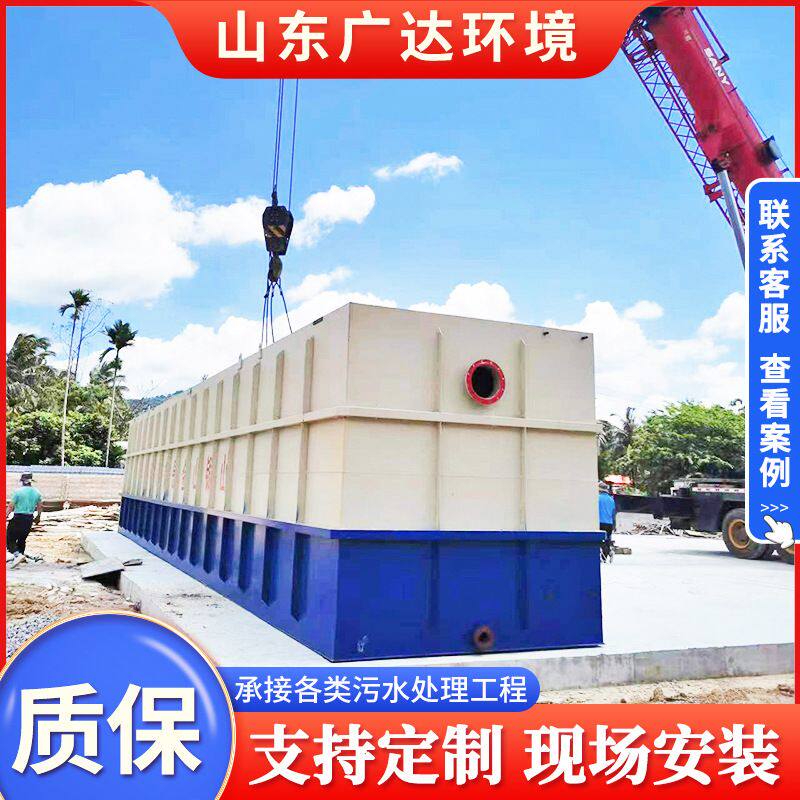 污水处理设备一体机地埋式小型化农村生活食品厂医院屠宰场化粪池