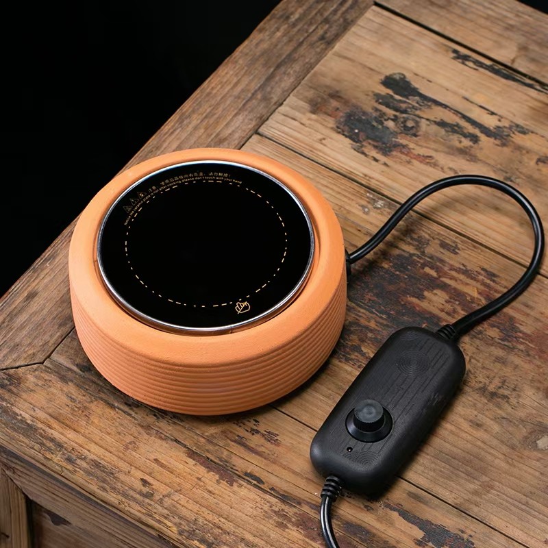 白泥电陶炉煮茶器日式侧把壶陶壶烧水壶套装迷你小号砂铫静音家用