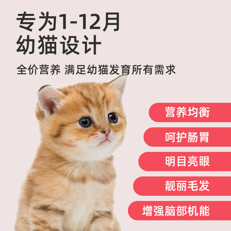 冻干猫粮幼猫专用5斤装1到3月小猫4到12月猫奶糕增肥营养全价蓝猫