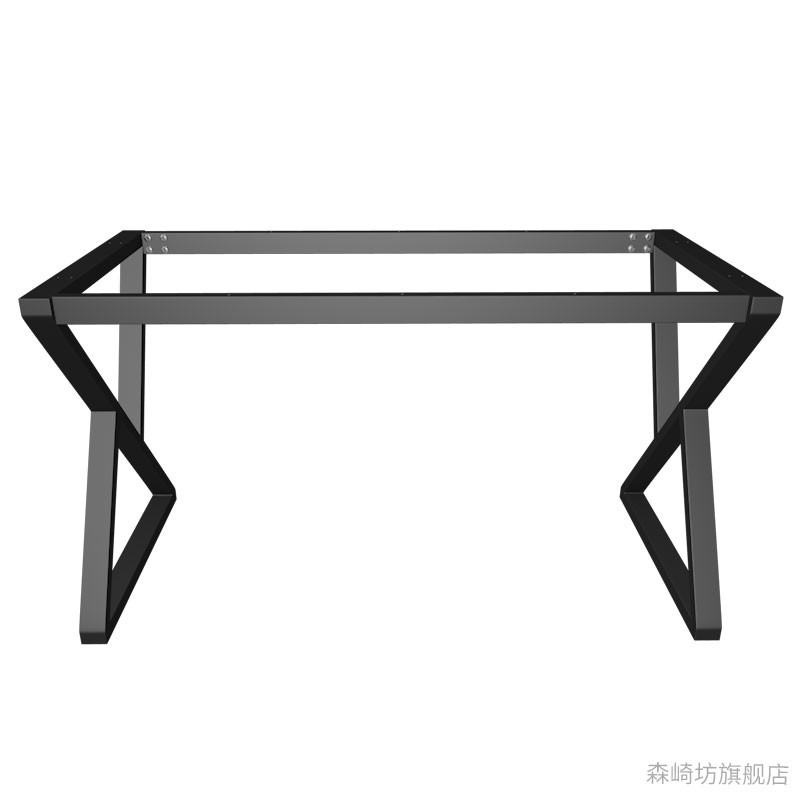 铁艺桌腿支架吧台岩板瓷砖金属腿书桌底座餐台大理石茶几脚架定做