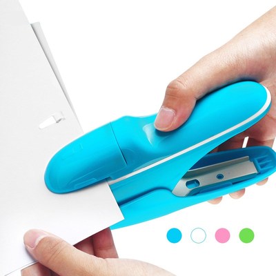 无针订书机压纹无钉订书器学生免钉安全省力型无订便携手握式无痕