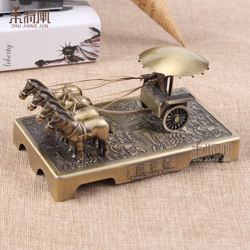 兵马俑铜车马摆件西安特色旅游纪念品中国风特色出国礼品送老外