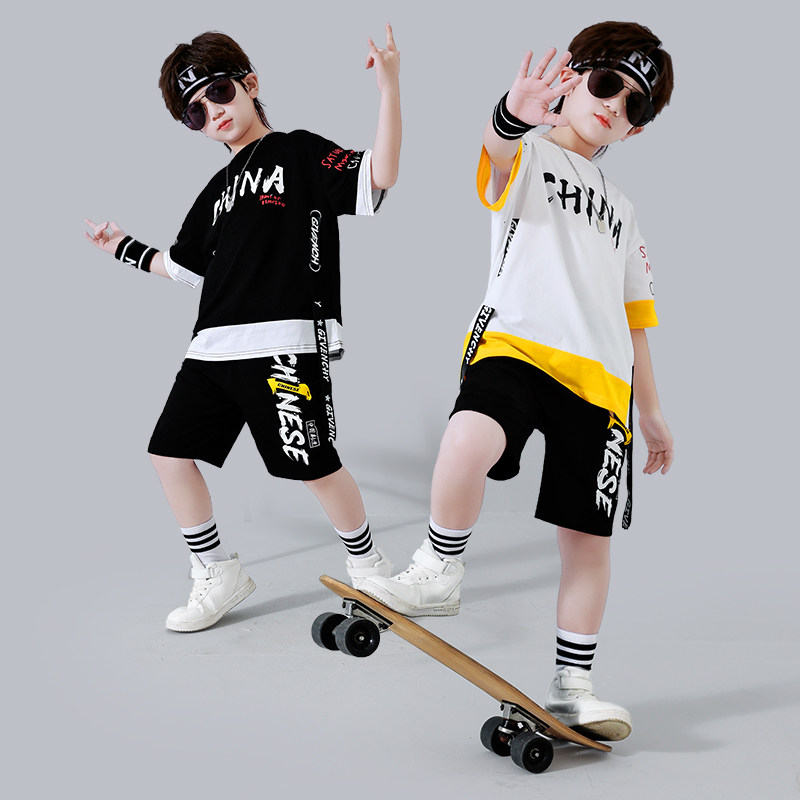 儿童六一街舞表演潮班服少儿嘻哈爵士舞服装男女童舞蹈演出服套装