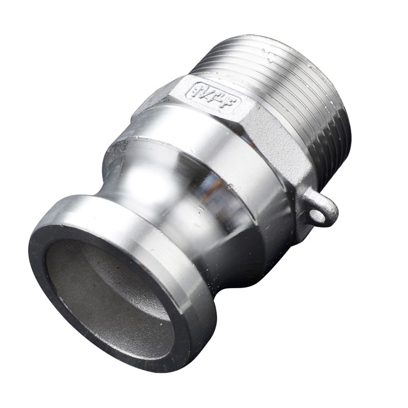 304/316L不锈钢快速接头F型扳把式公头阳端快速接头快装接头6分