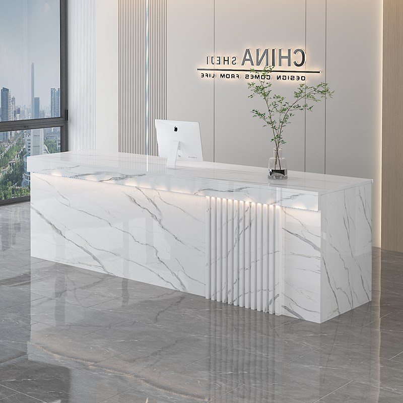 前台接待台酒店吧台桌服装店收银台公司便民服务台商铺简约工作台