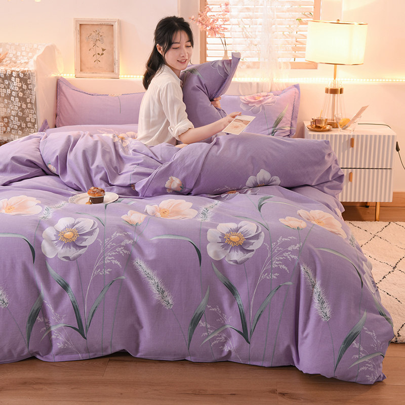 加厚磨毛四件套全棉纯棉床单被套180x220cm220x240cm冬季床上用品