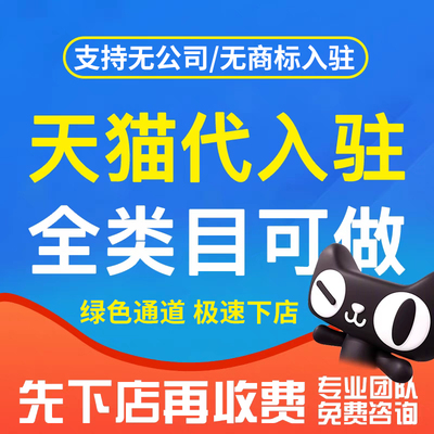 天猫入驻店铺注册代申请开店
