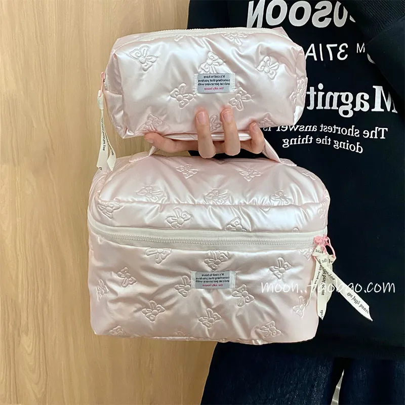 韩国pu化妆包女小众收纳包大容量