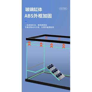 乌龟缸玻璃龟缸全包边别墅缸 玻璃鱼缸大型生态饲养缸 水陆两栖缸