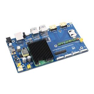 微雪 树莓派CM4散热器 铝合金散热片 3007调速风扇 CM4 散热片