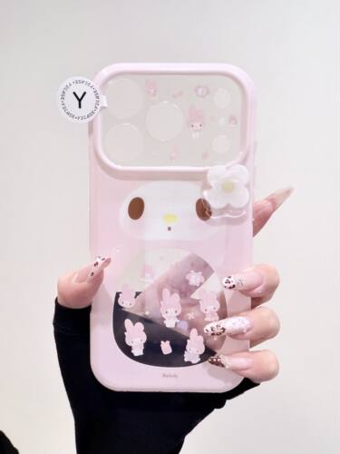 U2 可爱卡通立体花花美乐蒂IMD双层手机壳适用iPhone18